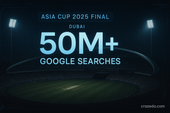 Asia Cup 2025 Final in Dubai – India vs Pakistan match with 50M+ Google searches highlighted | Crazedo Weekly Trend