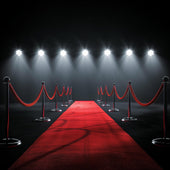 Grammys 2026 trend red carpet with spotlights ready for celebrities and awards night excitement.