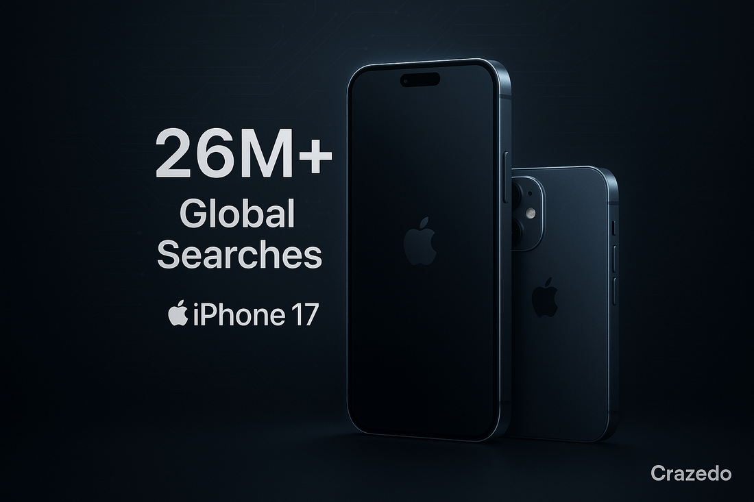 iPhone 17 launch timeline 2025 — camera upgrade and search trend analysis by Crazedo