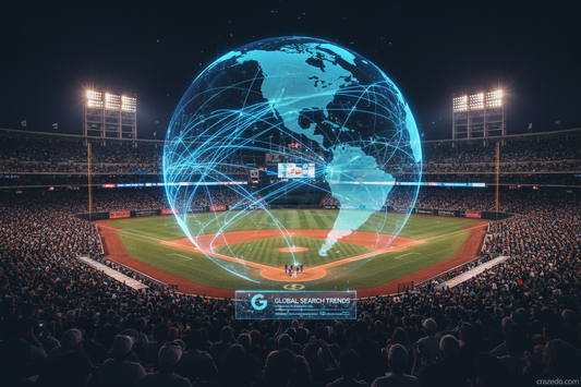 World Series Game 7 2025 global Google search trend across the U.S., Canada, Japan, and Latin America — Crazedo analysis.